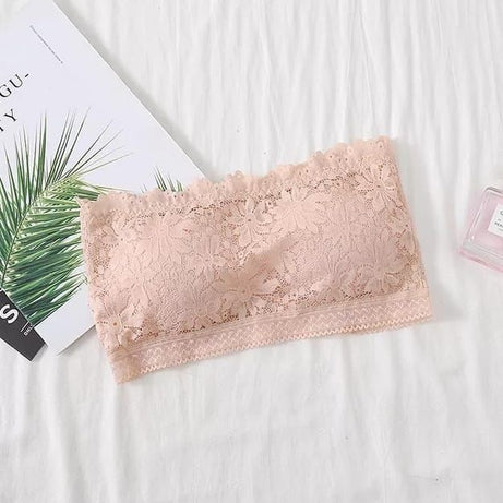 Flower Laced Strapless Padded - Oshi.pk - Buy & Sell Online