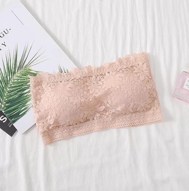 Flower Laced Strapless Padded - Oshi.pk - Buy & Sell Online