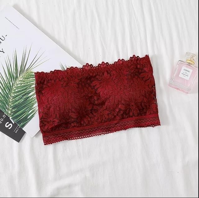 Flower Laced Strapless Padded - Oshi.pk - Buy & Sell Online