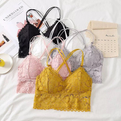 Laced Padded Bra with Adjustable Starps - Oshi.pk - Buy & Sell Online