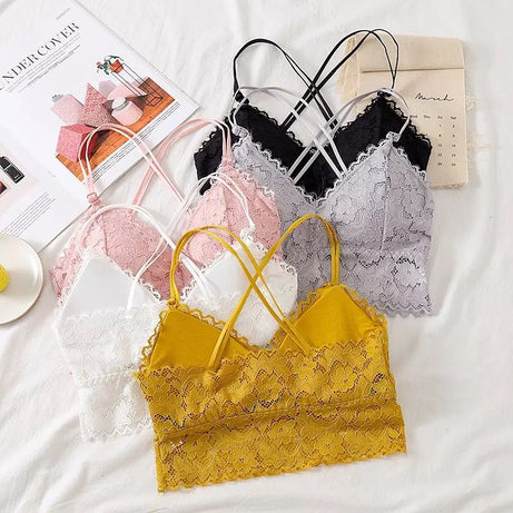 Laced Padded Bra with Adjustable Starps - Oshi.pk - Buy & Sell Online