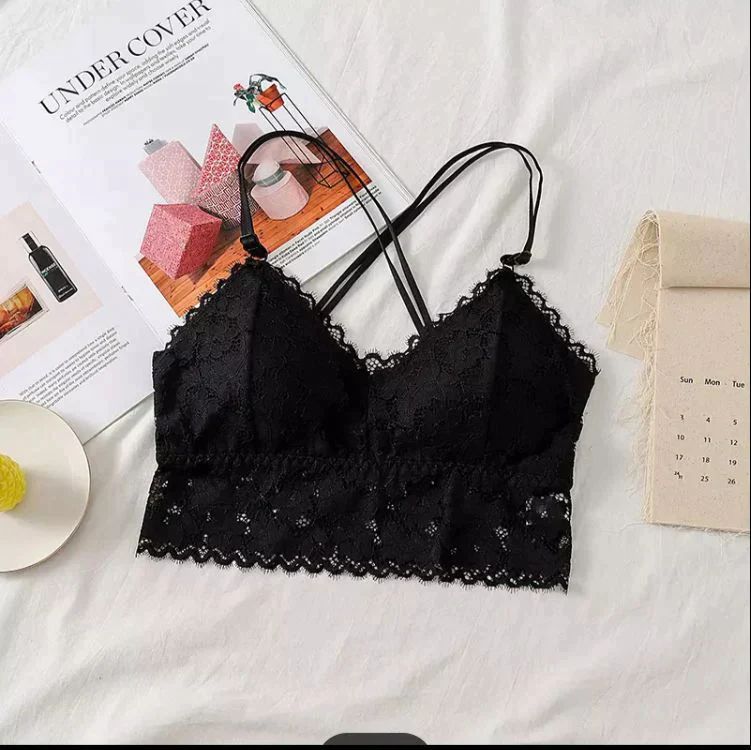 Laced Padded Bra with Adjustable Starps - Oshi.pk - Buy & Sell Online