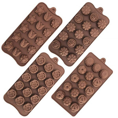 Flower Shape Silicone Molds Chocolate Candy Mold - Oshi.pk - Buy & Sell Online