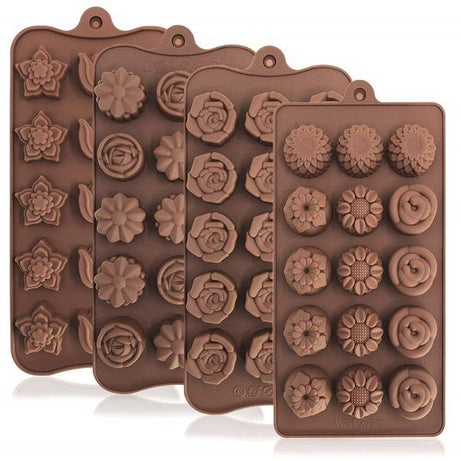 Flower Shape Silicone Molds Chocolate Candy Mold - Oshi.pk - Buy & Sell Online