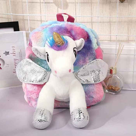 Fluffy Unicorn Backpack for Kids - Oshi.pk - Buy & Sell Online