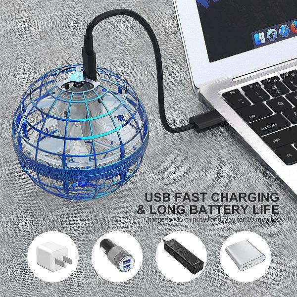 Flying Ball Toys Globe Shape Magic Controller in RGB Lights Spinner 360° - Oshi.pk - Buy & Sell Online