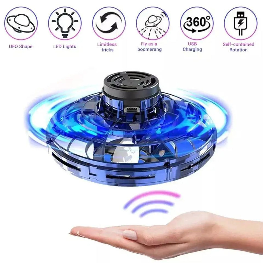 Flynova Drone Fly Spinner Kids Children Adult Fidget Toys Mini UFO Flyorb Flying Spinner - Oshi.pk - Buy & Sell Online