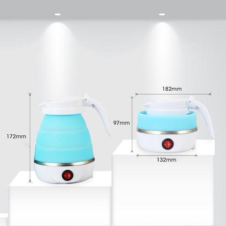 Foldable And Portable Teapot Water Heater 0.6L 600W 220V Electric Kettle For Travel And Home Tea Pot Water Kettle Silica Gel Fast Water Boiling 600 ml - Oshi.pk - Buy & Sell Online