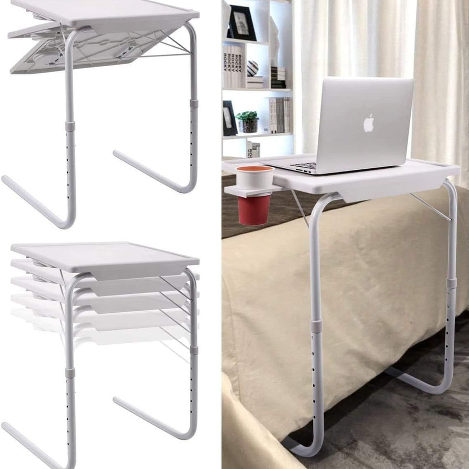 Folding Table Tv Dinner Laptop Tray Desk Sofa Bed Portable Mate ll Adjustable - Oshi.pk - Buy & Sell Online