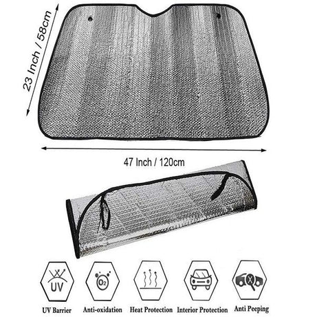 Foldable Car Windscreen Sun Shade Cover UV Protection - Oshi.pk - Buy & Sell Online