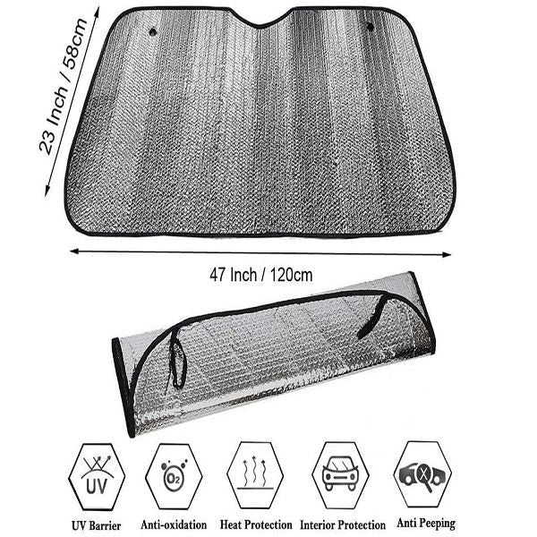 Foldable Car Windscreen Sun Shade Cover UV Protection - Oshi.pk - Buy & Sell Online