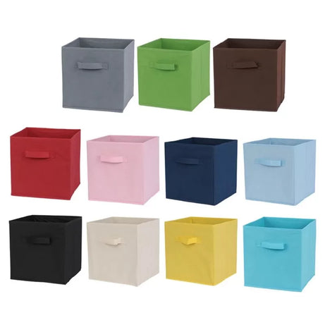 Foldable Storage Cubes Organizer Basket Bin Storage Boxes Storage Container with Handles for Travel Moving Toy Storage Box - Oshi.pk - Buy & Sell Online
