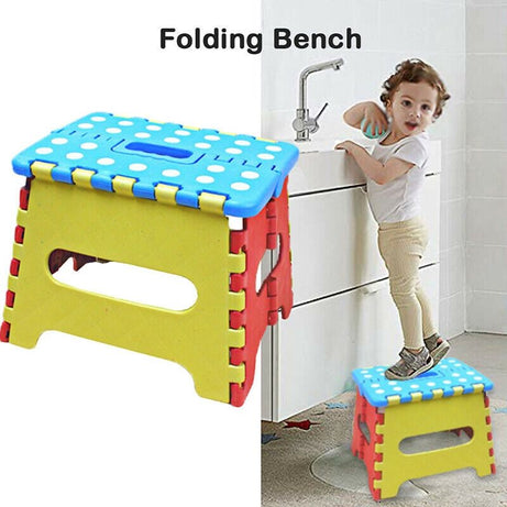 Folding Home Kids Children Plastic Step Stool Portable Folding Chair Small Bench Living Room Furniture Home - Oshi.pk - Buy & Sell Online