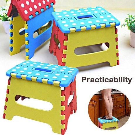 Folding Home Kids Children Plastic Step Stool Portable Folding Chair Small Bench Living Room Furniture Home - Oshi.pk - Buy & Sell Online