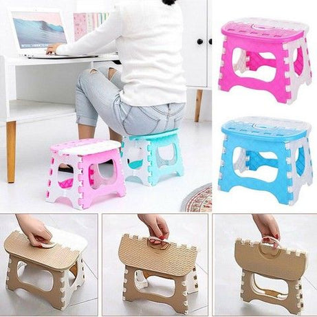 Folding Home Kids Children Plastic Step Stool Portable Folding Chair Small Bench Living Room Furniture Home - Oshi.pk - Buy & Sell Online