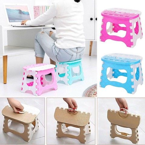 Folding Home Kids Children Plastic Step Stool Portable Folding Chair Small Bench Living Room Furniture Home - Oshi.pk - Buy & Sell Online