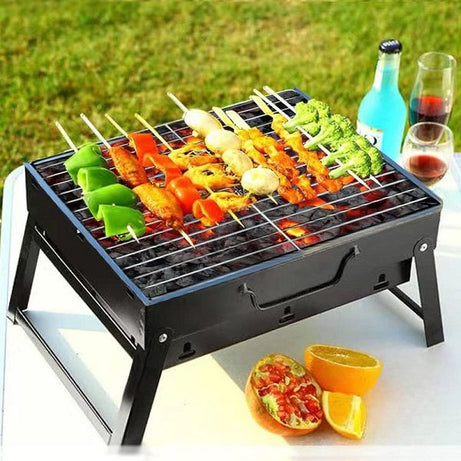 Folding Portable Barbecue Charcoal Grill Barbecue Desk Tabletop Outdoor - Oshi.pk - Buy & Sell Online