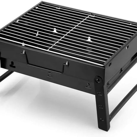 Folding Portable Outdoor Barbeque Charcoal Bbq Grill Oven Black Carbon Stee - Oshi.pk - Buy & Sell Online