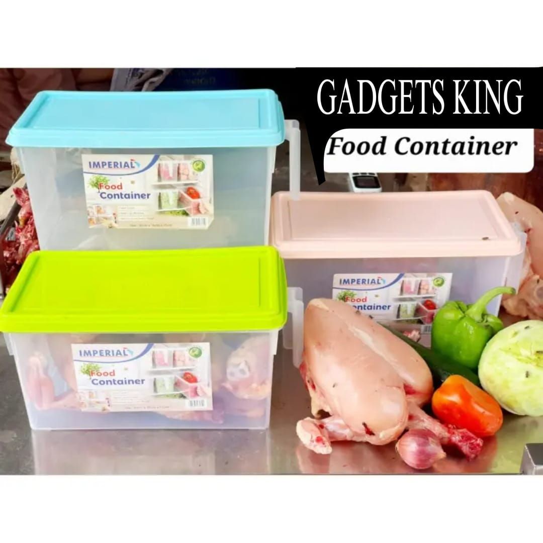 Food Storage Container - Hard Plastic with color cap along with handle - imported product - Oshi.pk - Buy & Sell Online