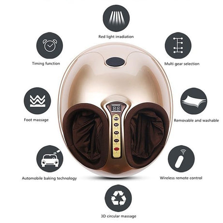 Foot Massager including Kneading Air Pressure Massage & Heating Therapy For For Health Care,Relaxation - Oshi.pk - Buy & Sell Online