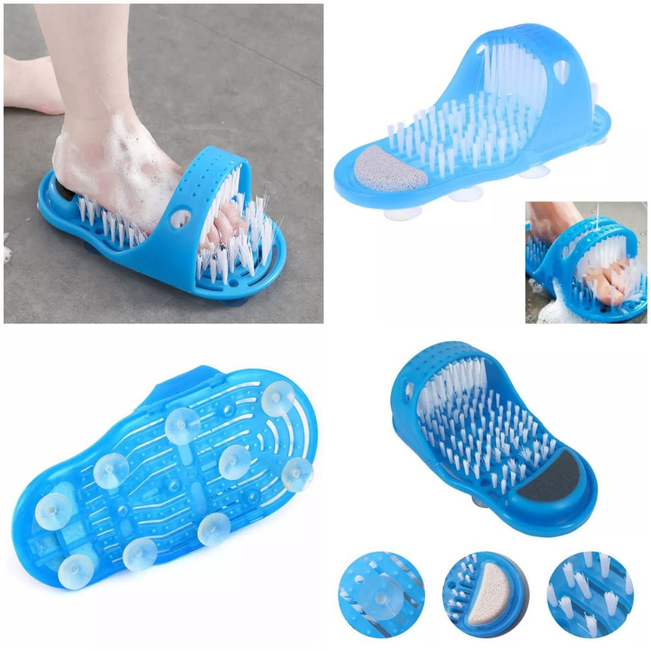 Foot Scrubber Brush Massager Slippers For Bathroom - Oshi.pk - Buy & Sell Online