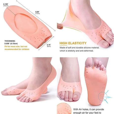 Forefoot Pads Silicone Insoles Orthopedic Shoe Pad Pain Relief Silicone Boat Socks For Women Toe Separator Foot Care Products - Oshi.pk - Buy & Sell Online