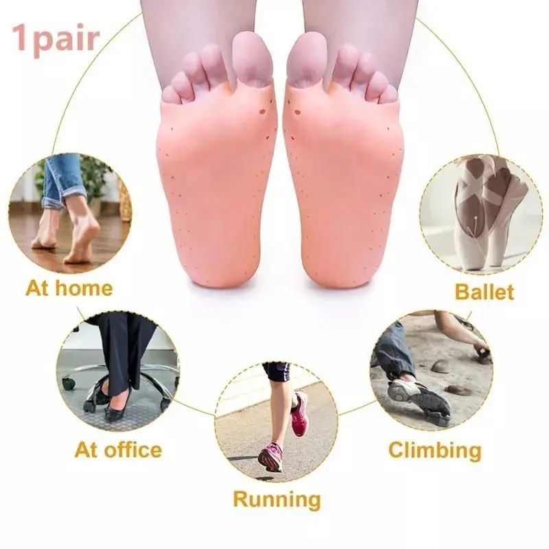 Forefoot Pads Silicone Insoles Orthopedic Shoe Pad Pain Relief Silicone Boat Socks For Women Toe Separator Foot Care Products - Oshi.pk - Buy & Sell Online