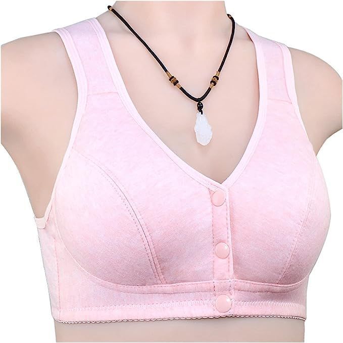 Front Button Comfortable Gather Bra Breathable Thin Section Soft Women Bra - Oshi.pk - Buy & Sell Online