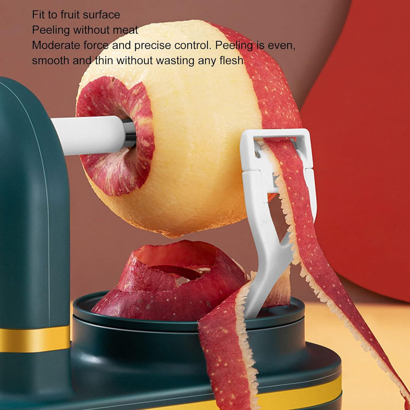 Fruit Peel Machine, Peeler Safe Stainless Steel with Fruit Cutter for Home (Dark Green) - Oshi.pk - Buy & Sell Online