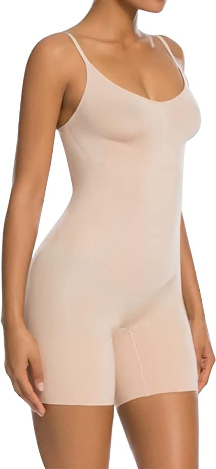 Women Tummy Control Shapewear Mid-Thigh Seamless Full Body Shaper