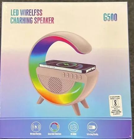 G Shaped RGB LED Lamp With Wireless Charger - Oshi.pk - Buy & Sell Online