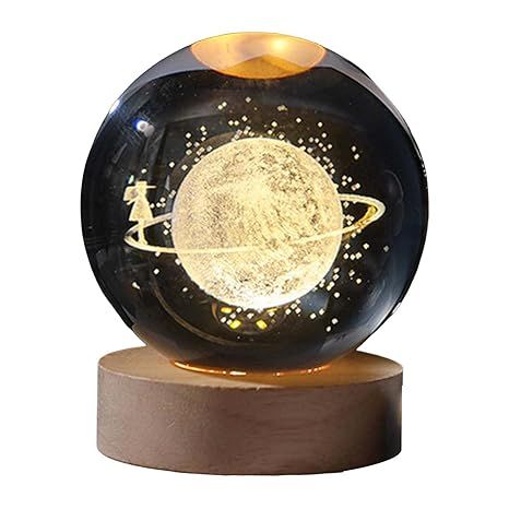 Galaxy Crystal Ball Night Light Desktop Lamp Dinner Table Office Dorm Home Spacewalk | Lamps, Lighting & Ceiling Fans | Night Lights| Night Lights