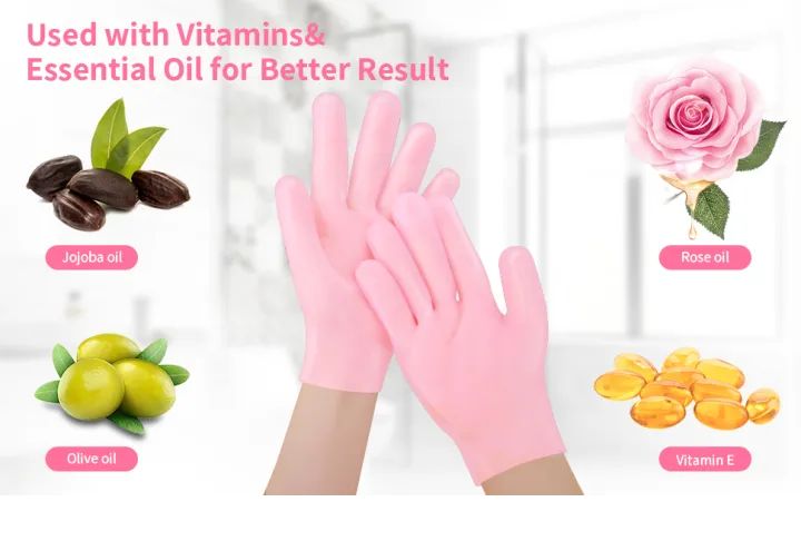 Gel Gloves Moisturizing Whitening Exfoliating Smooth Beauty Hand Care Silicone Hand Glove Waterproof Cleaning - Oshi.pk - Buy & Sell Online