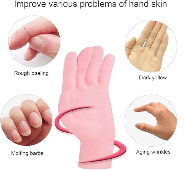 Gel Gloves Moisturizing Whitening Exfoliating Smooth Beauty Hand Care Silicone Hand Glove Waterproof Cleaning - Oshi.pk - Buy & Sell Online