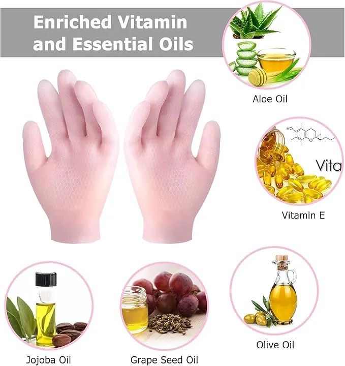Gel Gloves Moisturizing Whitening Exfoliating Smooth Beauty Hand Care Silicone Hand Glove Waterproof Cleaning - Oshi.pk - Buy & Sell Online