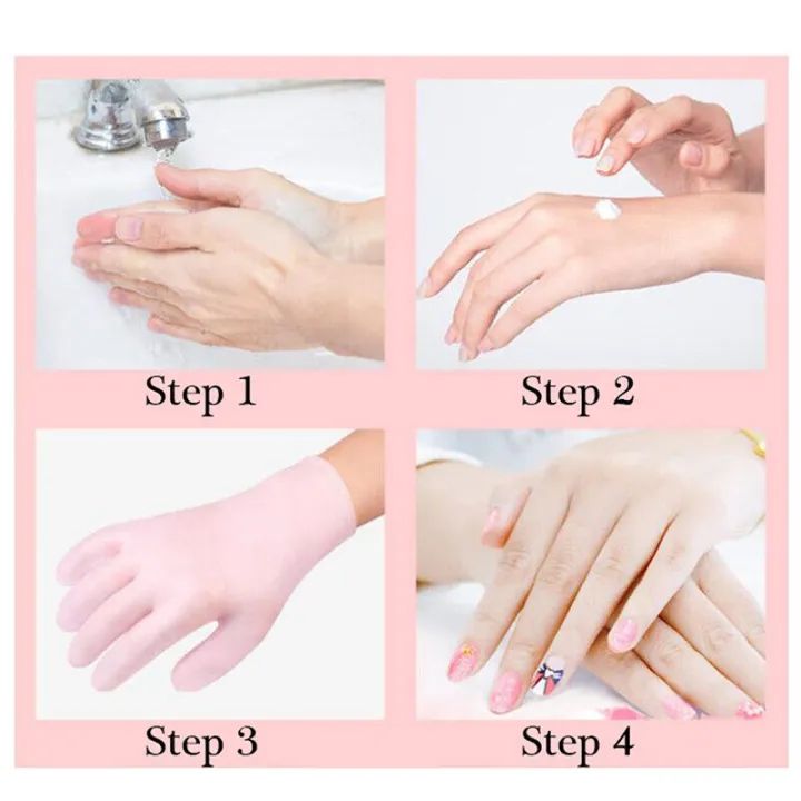 Gel Gloves Moisturizing Whitening Exfoliating Smooth Beauty Hand Care Silicone Hand Glove Waterproof Cleaning - Oshi.pk - Buy & Sell Online