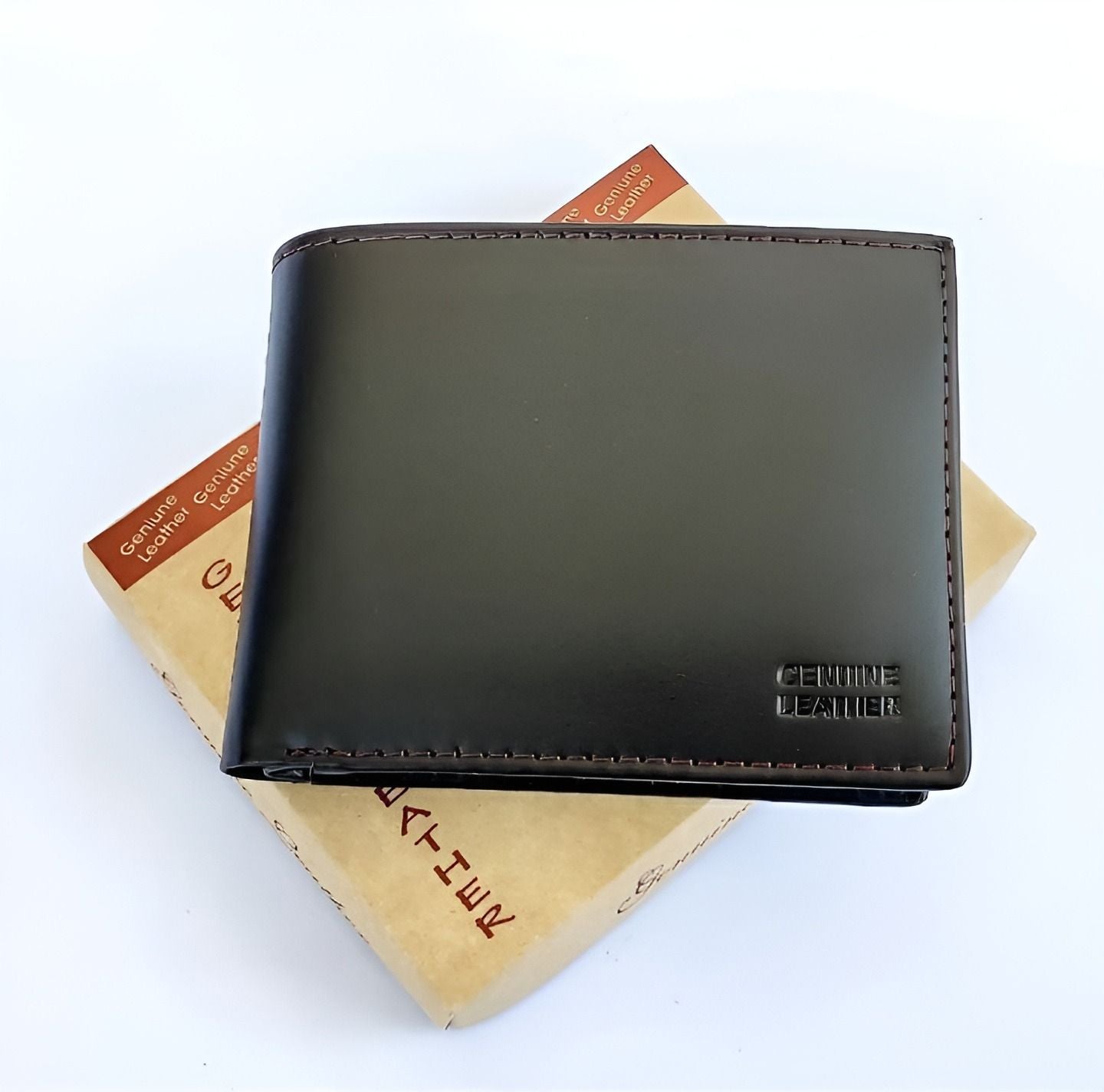 Genuine Cow Leather Men's Purse Wallet For Men BiFold Compact Size Wallet Clasp - Oshi.pk - Buy & Sell Online