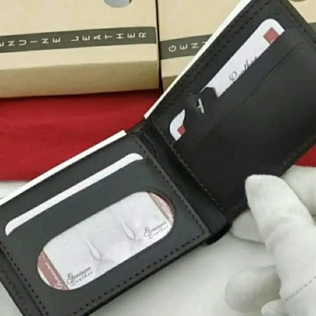 Genuine Cow Leather Men's Purse Wallet For Men BiFold Compact Size Wallet Clasp - Oshi.pk - Buy & Sell Online
