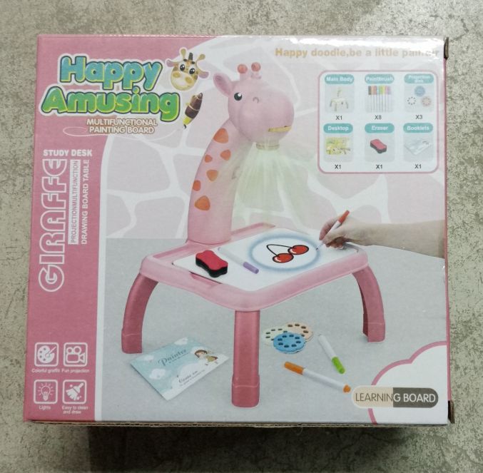 Giraffe Study Desk - Happy Amusing Projector - Draw n Color the figures - Oshi.pk - Buy & Sell Online