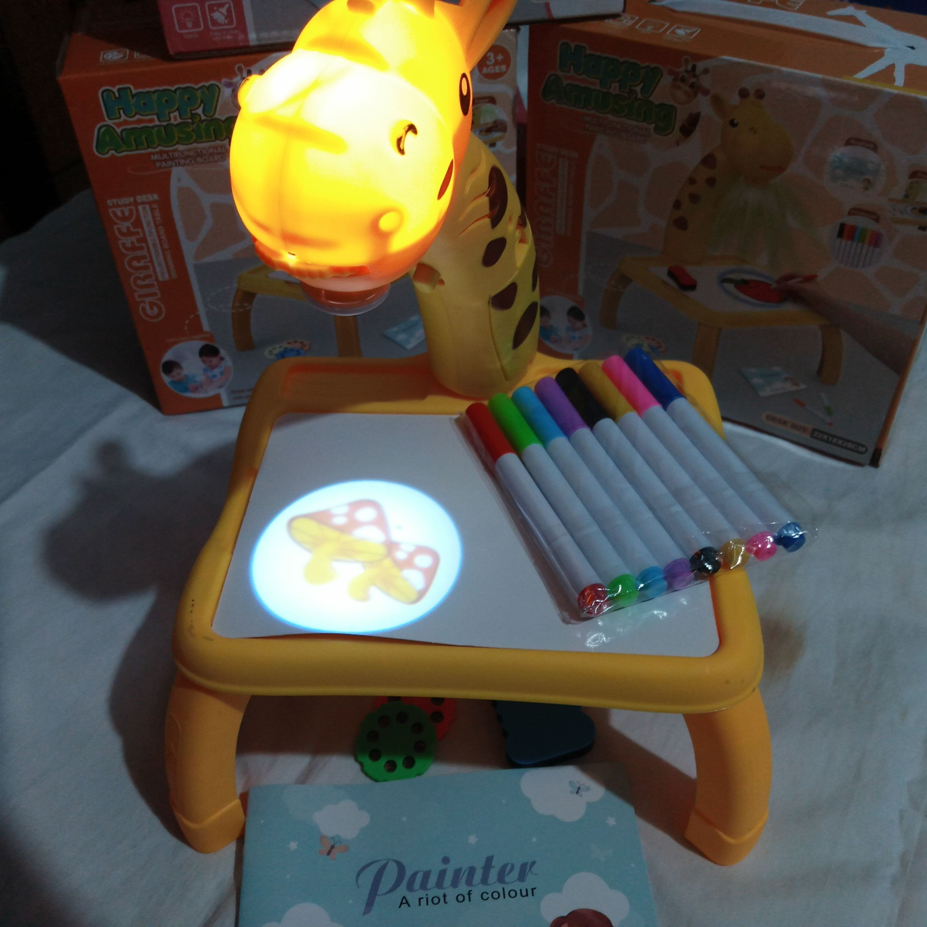Giraffe Study Desk - Happy Amusing Projector - Draw n Color the figures - Oshi.pk - Buy & Sell Online