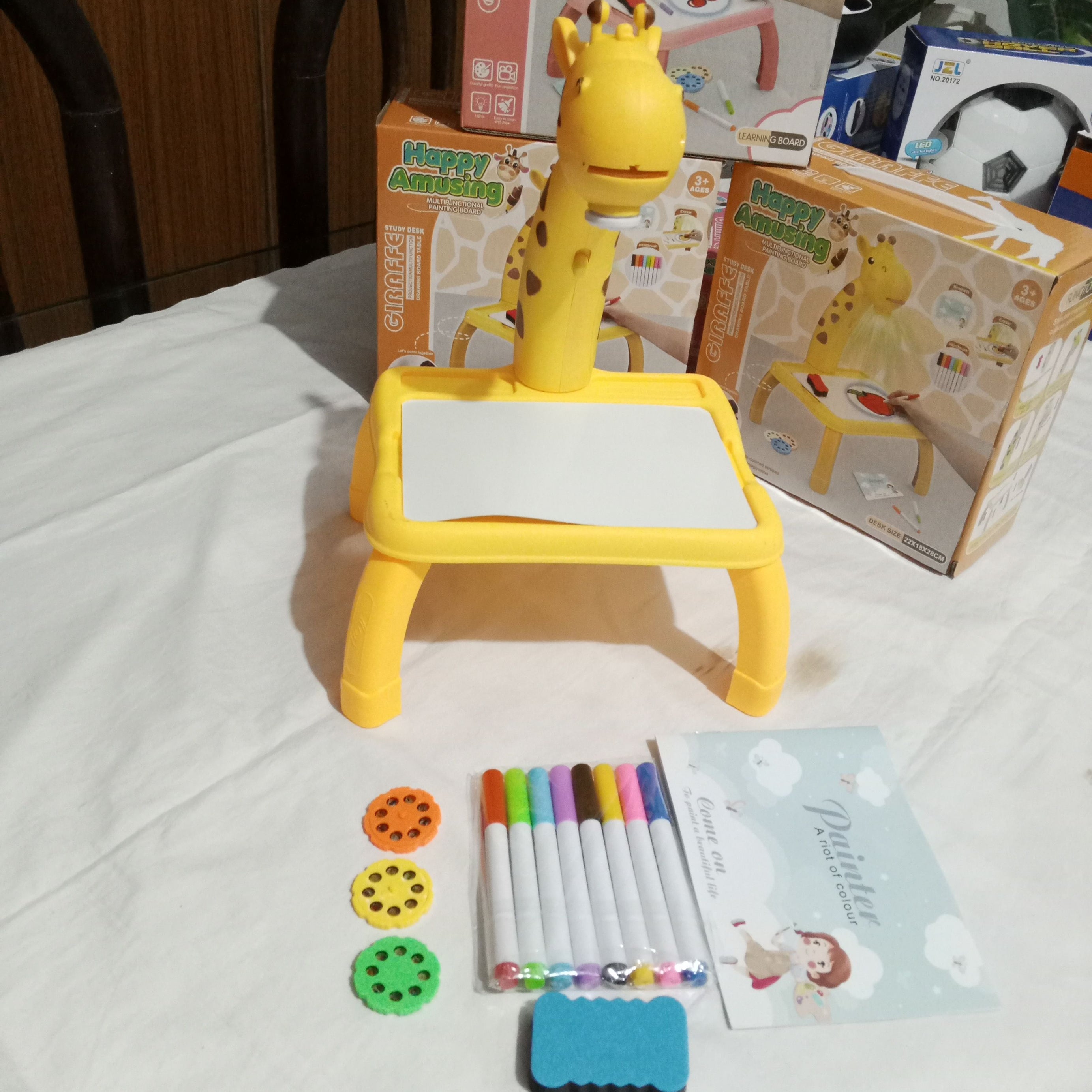 Giraffe Study Desk - Happy Amusing Projector - Draw n Color the figures - Oshi.pk - Buy & Sell Online