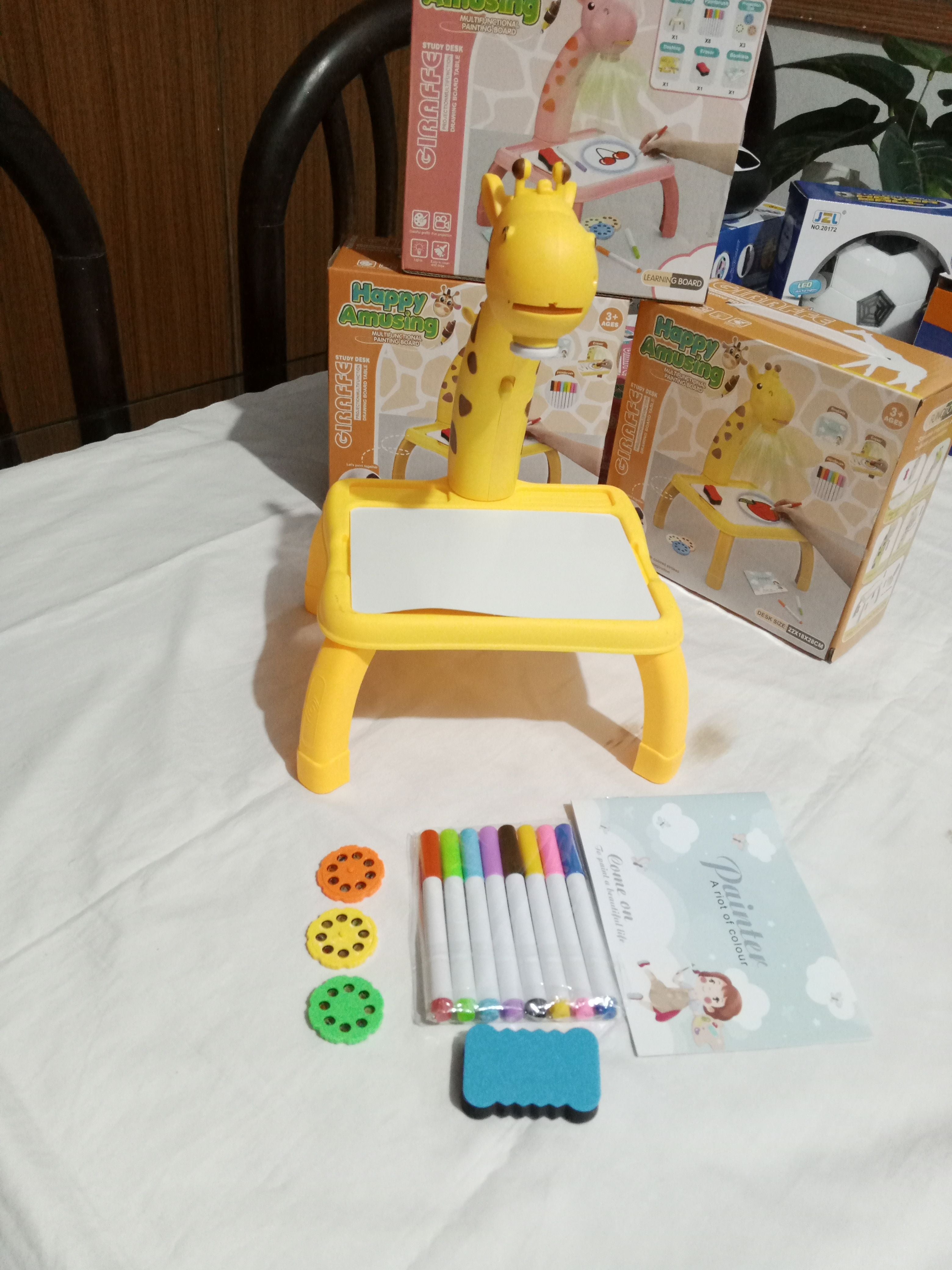 Giraffe Study Desk - Happy Amusing Projector - Draw n Color the figures - Oshi.pk - Buy & Sell Online