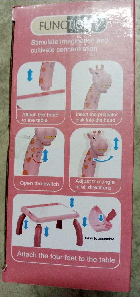 Giraffe Study Desk - Happy Amusing Projector - Draw n Color the figures - Oshi.pk - Buy & Sell Online