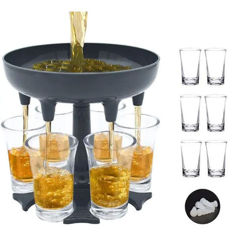 Glass Holder 6 Shot Glass Dispenser