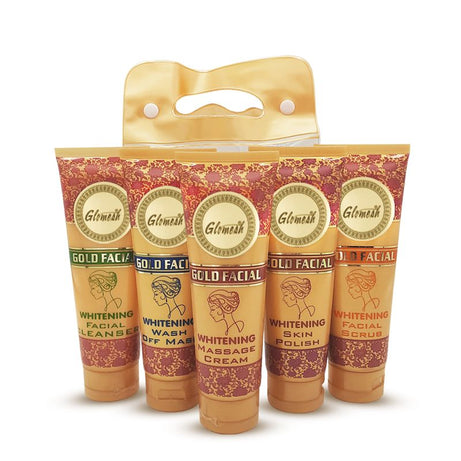 GLOMESH GOLD FACIAL WHITENING SKIN POLISH 5IN1 TUBE - Oshi.pk - Buy & Sell Online