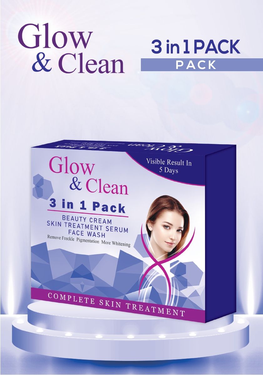 GLOW & CLEAN 3 in 1 Whitening Kit - Oshi.pk - Buy & Sell Online
