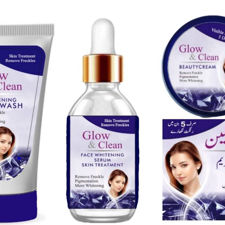 GLOW & CLEAN 3 in 1 Whitening Kit - Oshi.pk - Buy & Sell Online