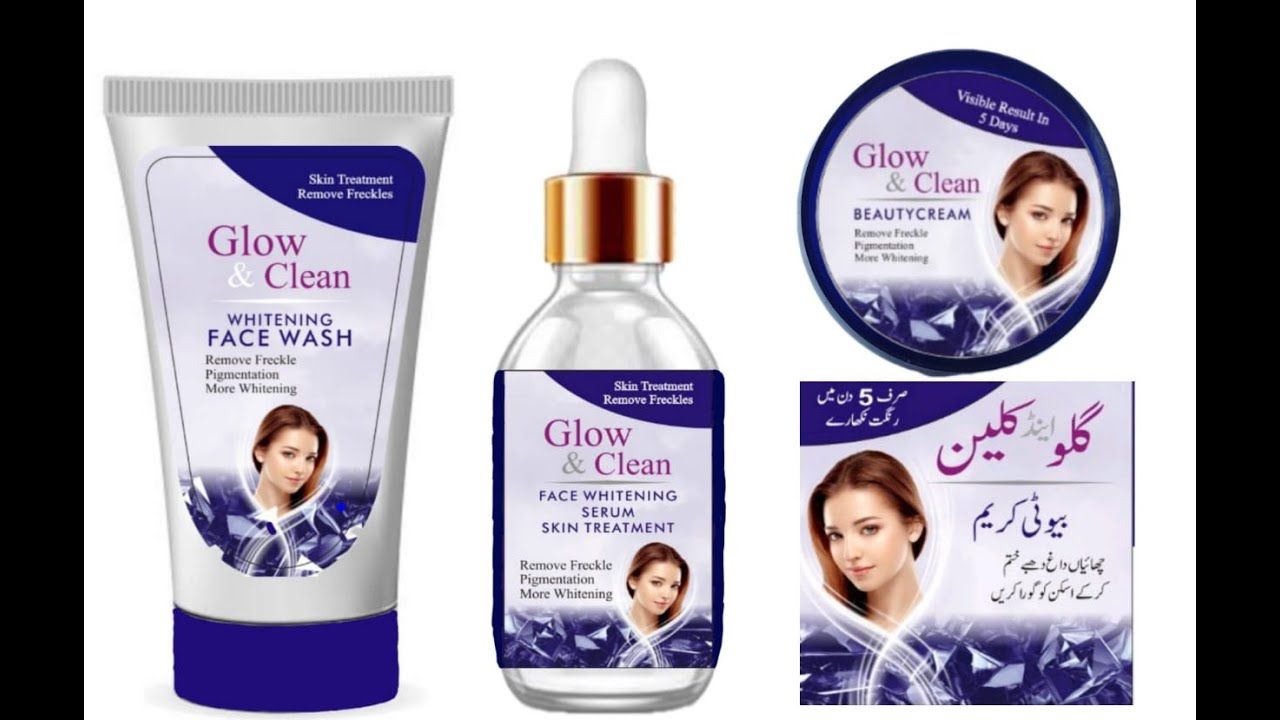 GLOW & CLEAN 3 in 1 Whitening Kit - Oshi.pk - Buy & Sell Online