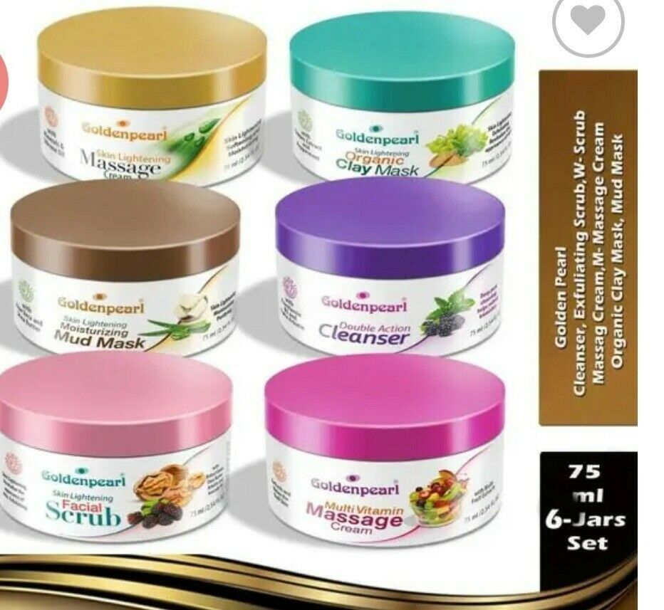 GOLDEN PEARL WHITENING URGENT FACIAL KIT 6 JARS - 75ml - Oshi.pk - Buy & Sell Online