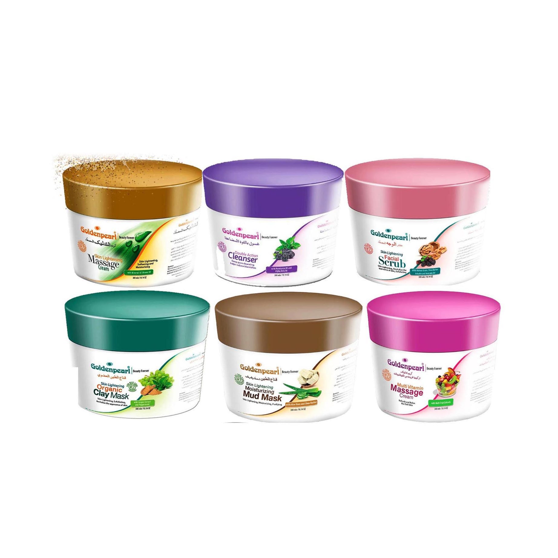 GOLDEN PEARL WHITENING URGENT FACIAL KIT 6 JARS - 75ml - Oshi.pk - Buy & Sell Online